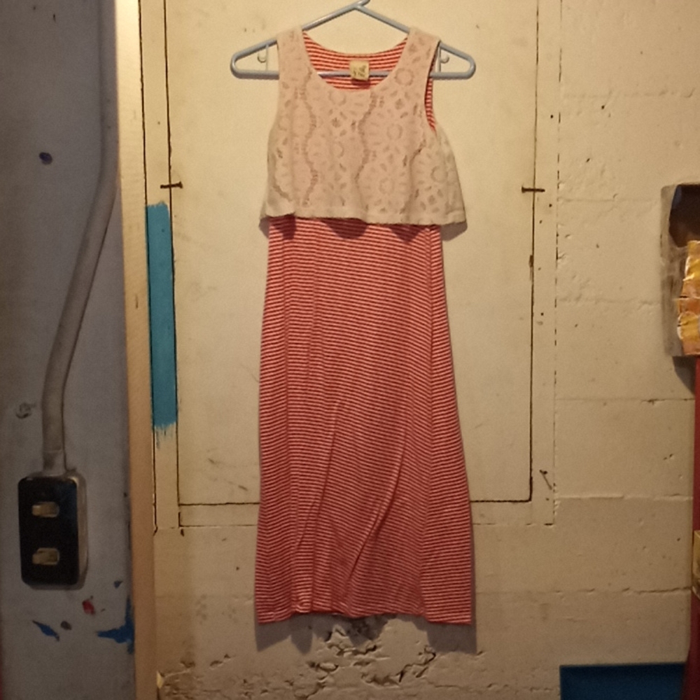 Girls cotton sleeveless dress